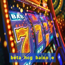 beta hcg baixo e gravidez evoluiu