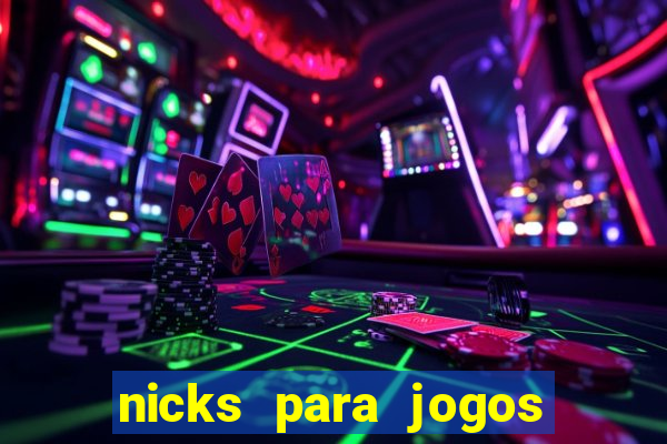 nicks para jogos de tiro