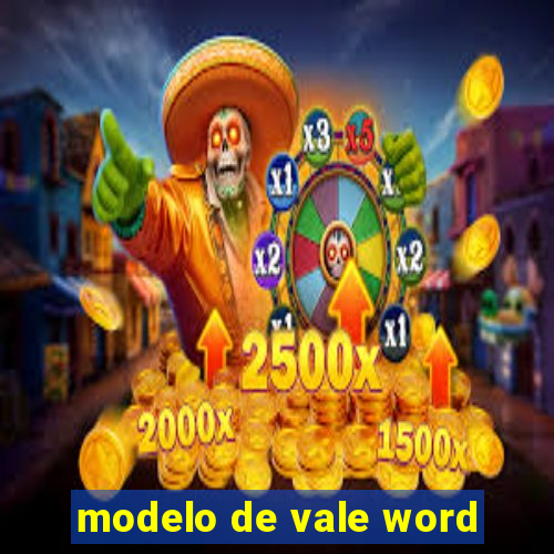 modelo de vale word