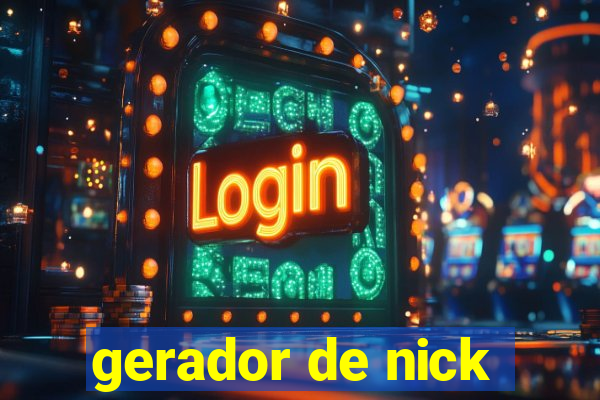 gerador de nick