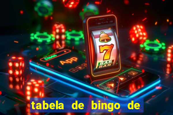 tabela de bingo de 1 a 100