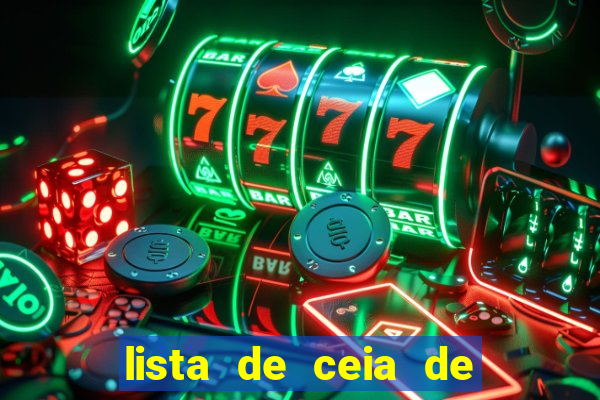 lista de ceia de natal completa